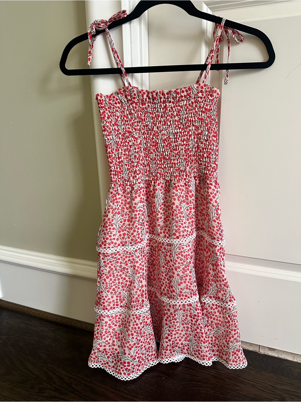 Bardot Junior Cindy Shirredress Cherry Size 14